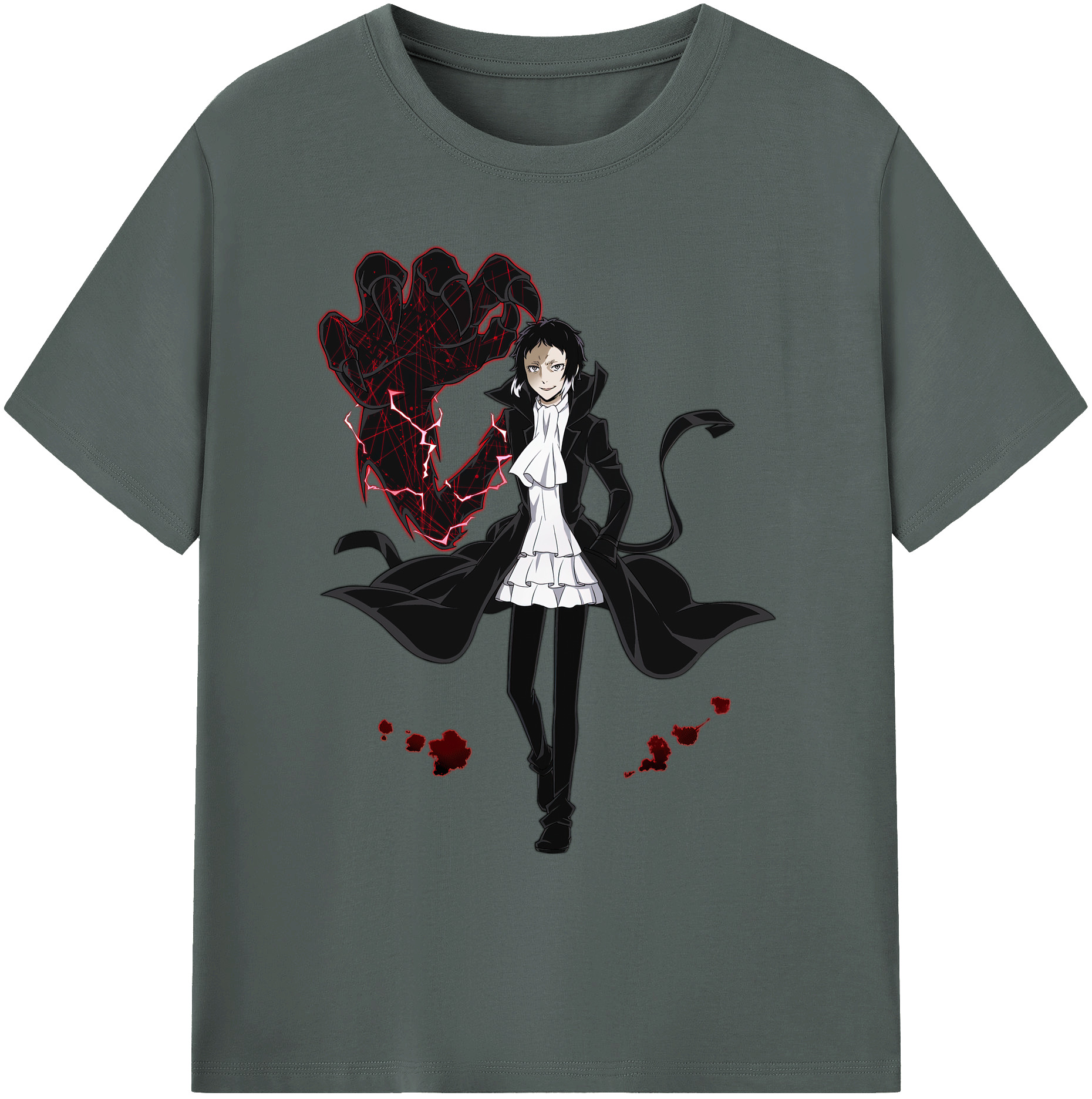 （画像用） 文豪ストレイドッグス Bungo Stray Dogs 綿100％ メンズ半袖Tシャツ｜肌触りやわらか＆通気性